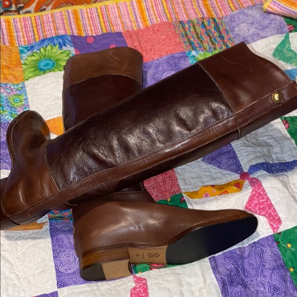 Brown Leather Knee-High Boots - Picture 8 of 13